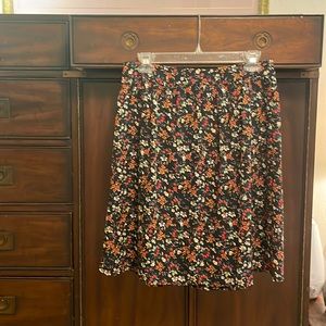 J. Crew Fall floral midi skirt - size 4